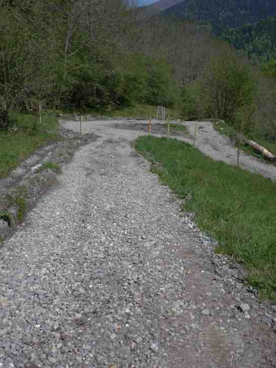 chemin depuis grange