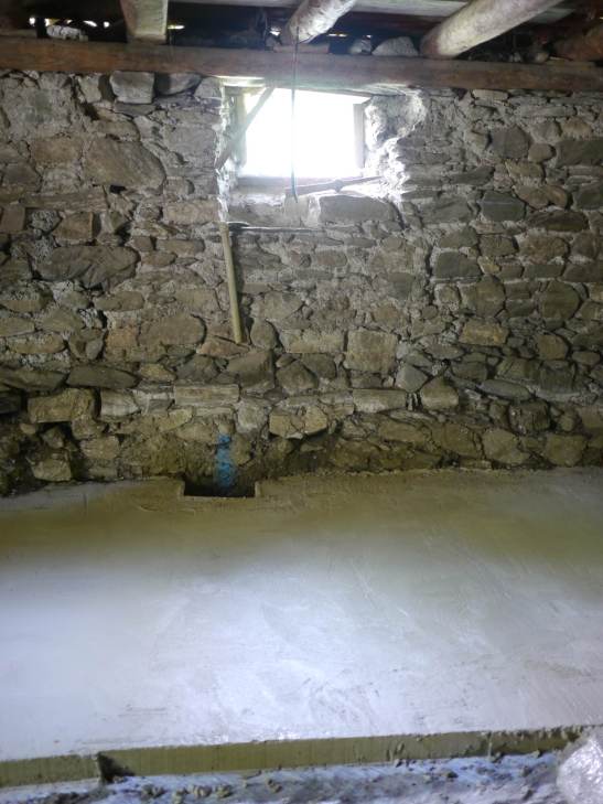 sortie drain dans chape