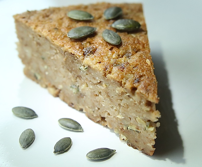 pudding à la reine-des-près et aux graines de&nbsp;courge